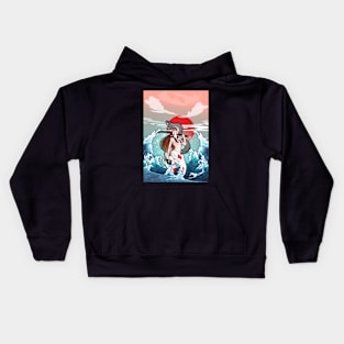 Japanese mermaid Kids Hoodie